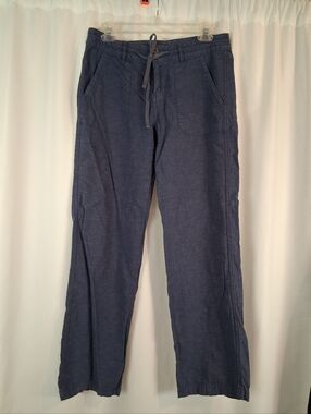 Patagonia S Inseam 30"Hemp Organic Cotton Blue Pants Drawstring